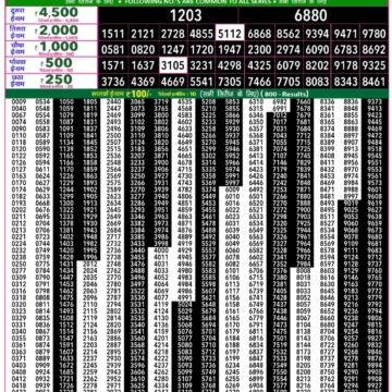 Rajshree 50 Lottery 7:30PM Result 25 03 26