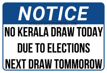 Kerala 3PM Result 09 04 26