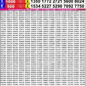 Punjab State Dear 50 Lottery 5PM Result 10 04 26