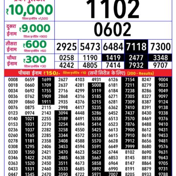 Rajshree Daily 8PM Result 07 04 26