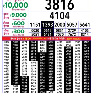 Rajshree Daily 8PM Result 16 05 26