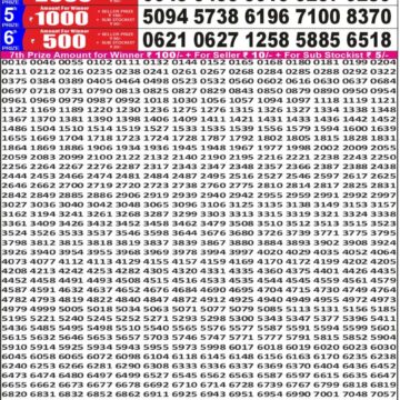 Punjab State Dear 50 Lottery 6:30PM Result 13 05 26