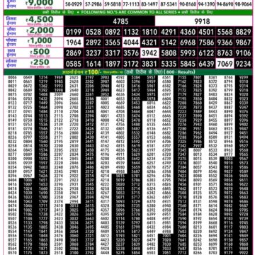 Rajshree 50 Lottery 7:30PM Result 25 05 26