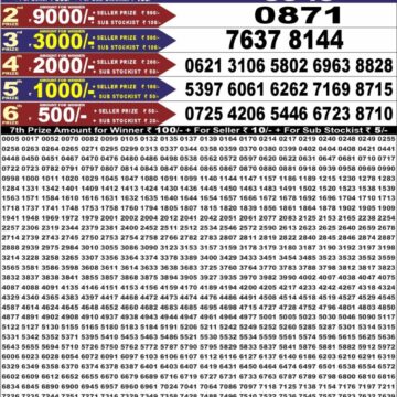 Punjab State Dear 50 Lottery 6:30PM Result 11 06 26