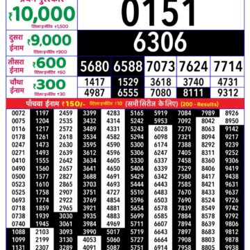 Rajshree Daily 8PM Result 11 06 26