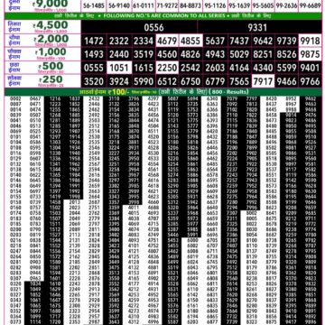 Rajshree 50 Lottery 7:30PM Result 29 06 26