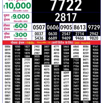 Rajshree Daily 8PM Result 30 06 26