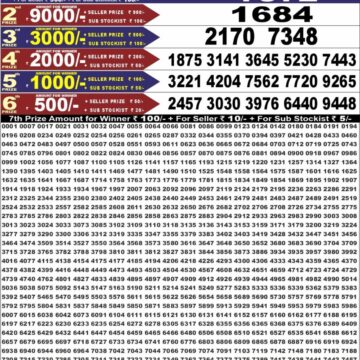 Punjab State Dear 50 Lottery 6:30PM Result 29 06 26