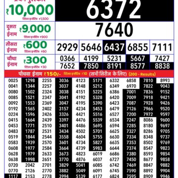 Rajshree Daily 8PM Result 20 06 26