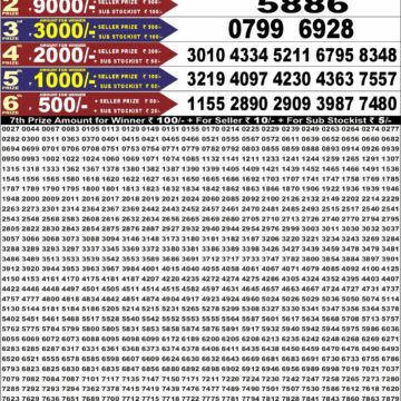 Punjab State Dear 50 Lottery 6:30PM Result 08 06 26