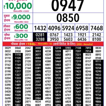 Rajshree Daily 8PM Result 02 07 26
