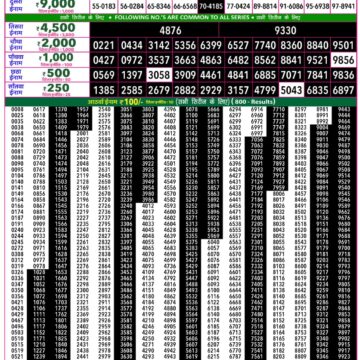 Rajshree 50 Lottery 7:30PM Result 03 07 26