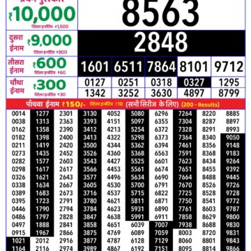 Rajshree Daily 8PM Result 05 07 26
