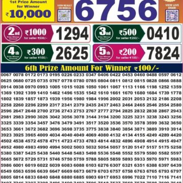 Labh Laxmi Lottery 4PM Result 17 07 26