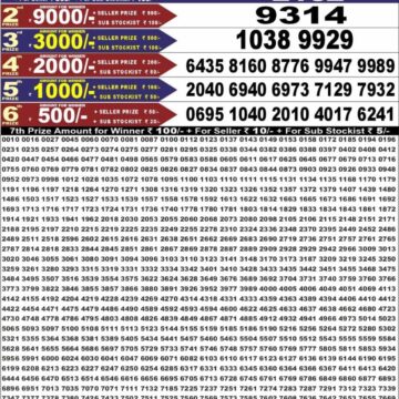 Punjab State Dear 50 Lottery 6:30PM Result 17 07 26