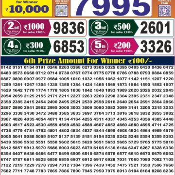 Labh Laxmi Lottery 4PM Result 22 07 26
