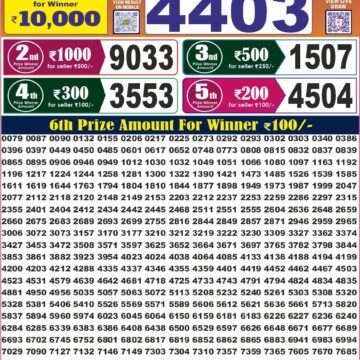 Labh Laxmi Lottery 4PM Result 23 07 26