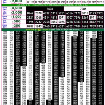 Rajshree 50 Lottery 7:30PM Result 27 07 26