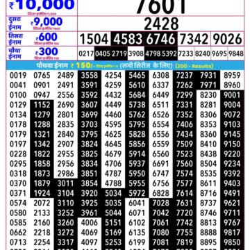 Rajshree Daily 2.25PM Result 29 07 26
