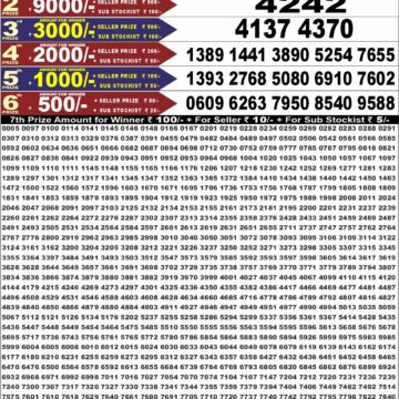 Punjab State Dear 50 Lottery 6:30PM Result 31 07 26