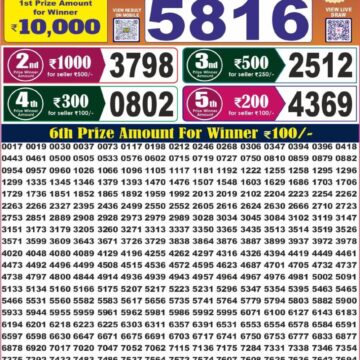 Labh Laxmi Lottery 4PM Result 05 07 26