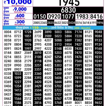 Rajshree Daily 2.25PM Result 29 08 26
