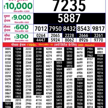Rajshree Daily 8PM Result 13 08 26