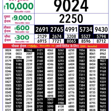 Rajshree Daily 8PM Result 01 08 26