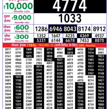 Rajshree Daily 8PM Result 04 08 26