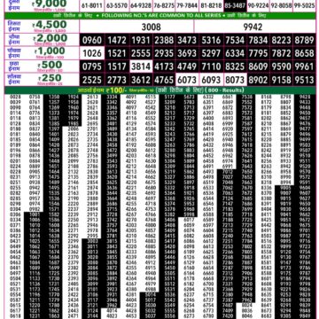 Rajshree 50 Lottery 7:30PM Result 06 08 26