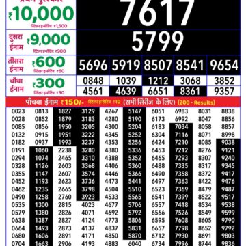 Rajshree Daily 8PM Result 14 08 26
