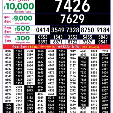 Rajshree Daily 8PM Result 16 08 26