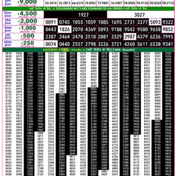 Rajshree 50 Lottery 7:30PM Result 17 08 26