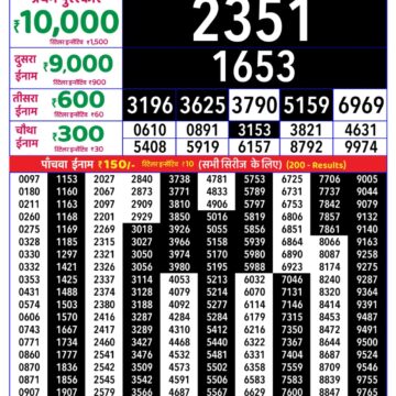 Rajshree Daily 8PM Result 21 08 26