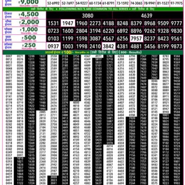 Rajshree 50 Lottery 7:30PM Result 28 08 26