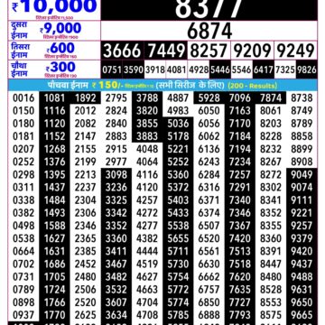 Rajshree Daily 2.25PM Result 02 08 26