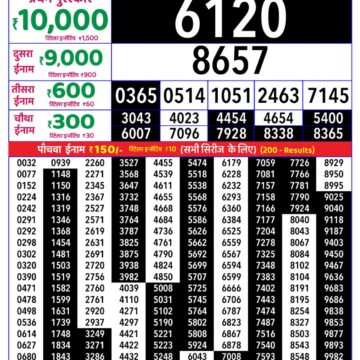 Rajshree Daily 8PM Result 09 09 26