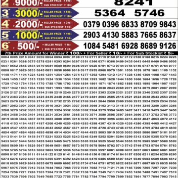 Punjab State Dear 50 Lottery 6:30PM Result 11 09 26