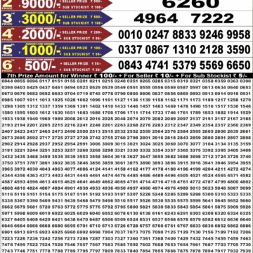 Punjab State Dear 50 Lottery 6:30PM Result 13 09 26