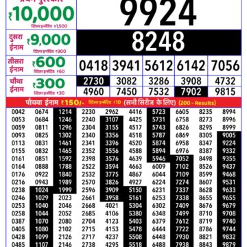 Rajshree Daily 8PM Result 17 09 26