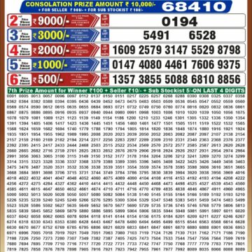 Punjab State Dear 50 Lottery 6:30PM Result 21 09 26