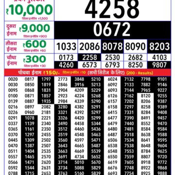 Rajshree Daily 8PM Result 26 09 26