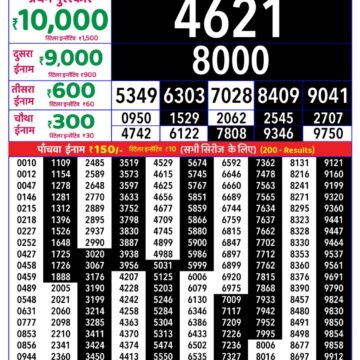 Rajshree Daily 8PM Result 29 09 26
