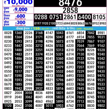Rajshree Daily 2.25PM Result 05 09 26