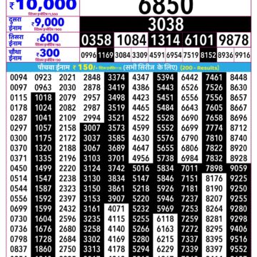 Rajshree Daily 2.25PM Result 03 09 26