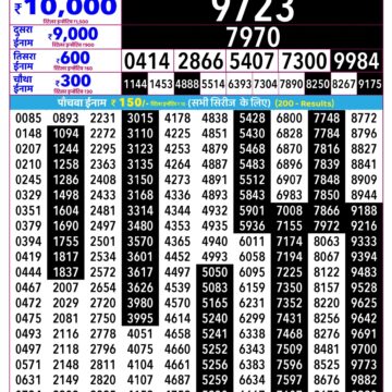 Rajshree Daily 2.25PM Result 16 10 26