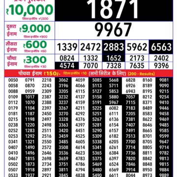 Rajshree Daily 8PM Result 12 10 26