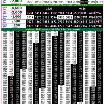 Rajshree 50 Lottery 7:30PM Result 10 10 26