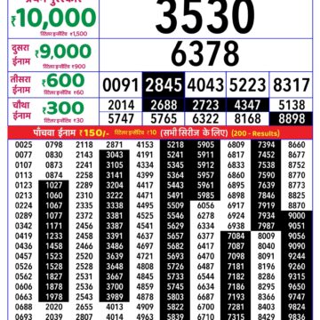 Rajshree Daily 8PM Result 26 10 26