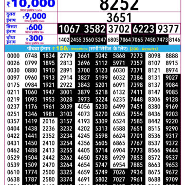 Rajshree Daily 2.25PM Result 07 10 26